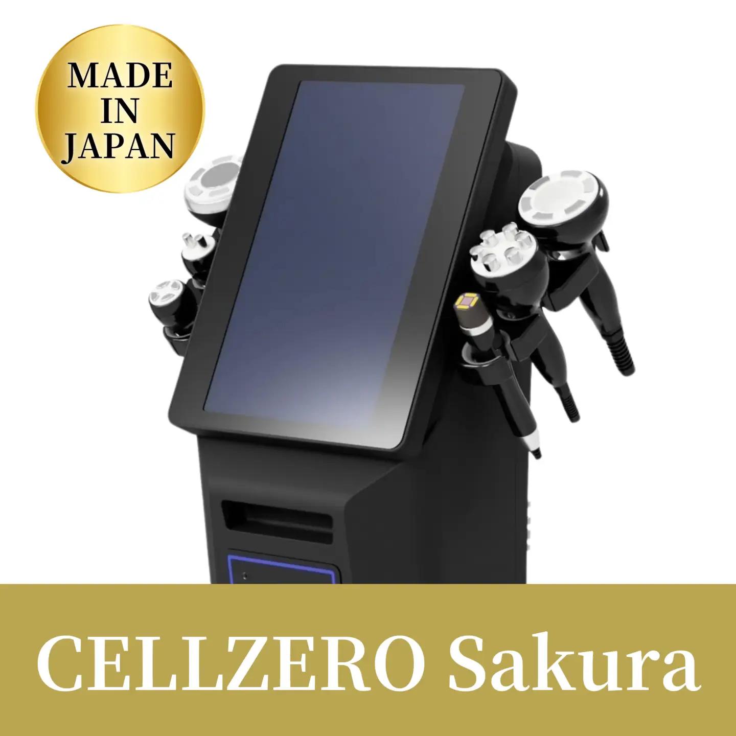 CELLZERO Sakura エステマシン 美容機器 ビューティー エステ 器具 日本製 美肌 痩身 小顔 美白 美容 家電 RF ラジオ波 プロ用 ハイパワー セルライト吸引 サーマナイフ EMS キャビラジ 0149-002-S07
