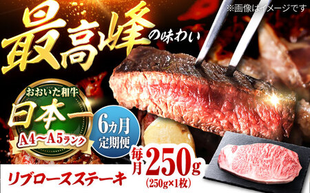【全6回定期便】おおいた和牛 リブロースステーキ 250g(250g×1枚) リブロースステーキ 牛肉 和牛[AREF137]