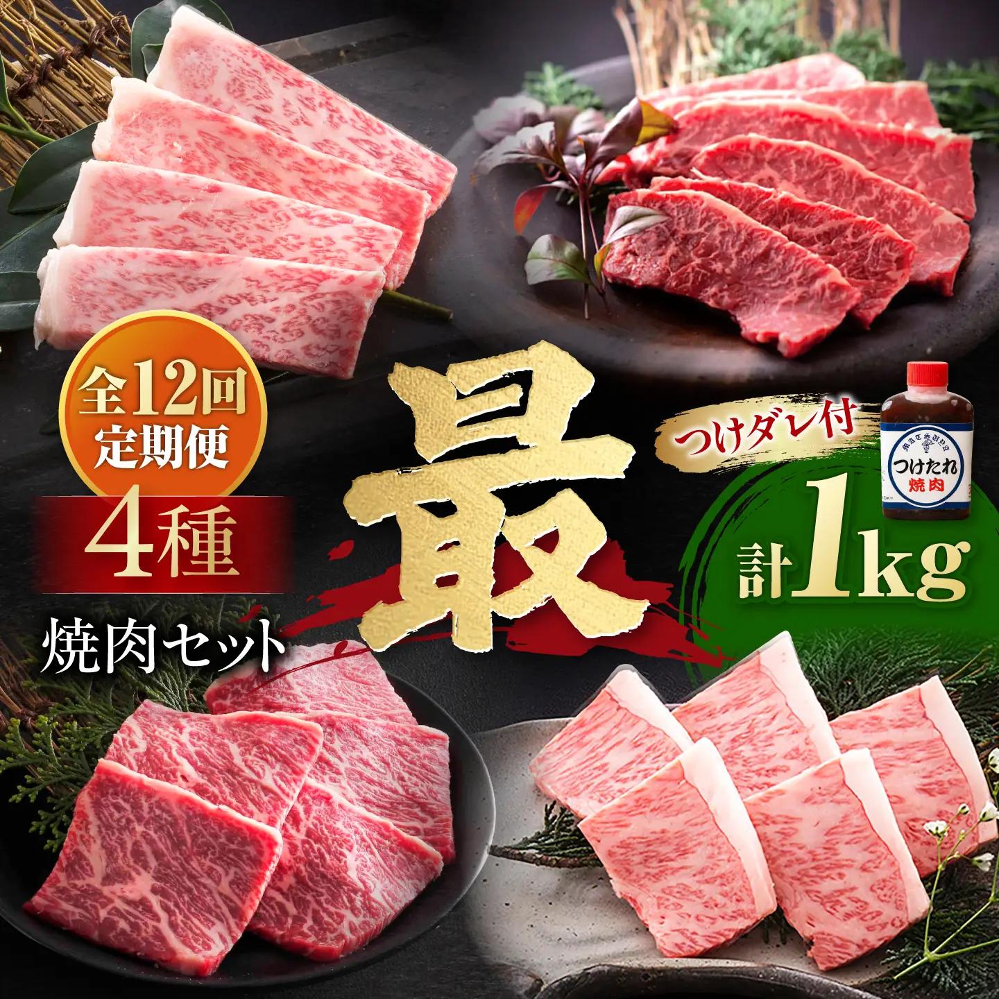 【12回定期便】焼肉セット 最 1kg 焼肉 BLCD016