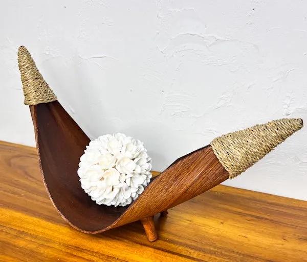 
            ヤシリーフトレイ（シーグラスタイプ）ナチュラルカラー
          