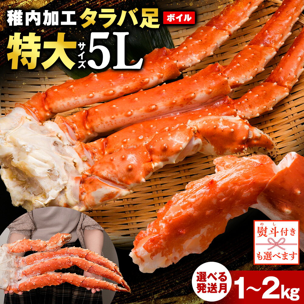 【ふるさと納税】【選べる数量・発送月】自社ボイル製造ボイルタラバガニ足 5L約1kgたらばがに タラバガニ たらば蟹 たらばガニ タラバかに たらばカニ 蟹 カニ ボイルタラバ タラバ足 タラバ脚 北海道ふるさと納税 稚内 ふるさと納税 北海道 【配送不可地域：離島】