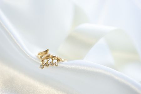 スズラン K10 ダイヤモンド ピンキーリング レディース ジュエリー アクセサリー 1号～7号 ジュエリー 指輪