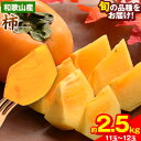 【ふるさと納税】和歌山県産 和歌山県産 柿 約2.5kg 11玉-12玉 前商店《9月下旬-11月中旬頃出荷》柿 かき フルーツ スイーツ 果物 送料無料