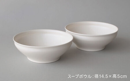 【波佐見焼】KINU スープボウル 2点セット（艶なし）【studio wani】[MB92]