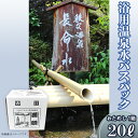 【ふるさと納税】(1箱)「浴用温泉水バスパック」（温泉水そのまま）【お試し】20リットル×1箱