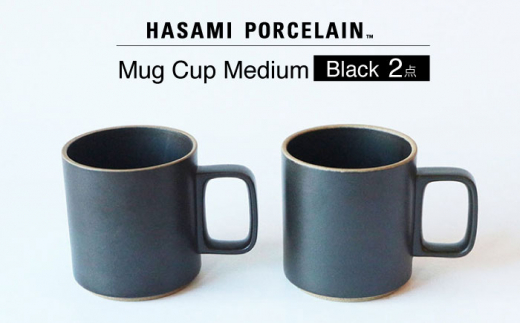 
【HASAMI PORCELAIN】マグカップ ブラック 2点セット 食器 皿【東京西海】【ハサミポーセリン】 [DD195]
