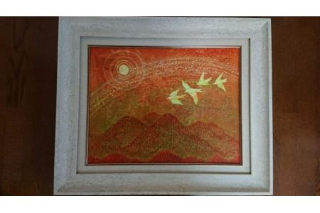 夕焼け 風景画 贈り物に！