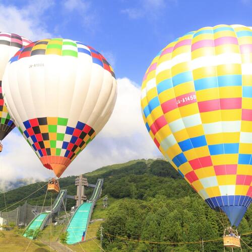 【ふるさと納税】熱気球係留体験　大人1名　ファミリー券（大人1名＋子ども1名）　係留フライト　体験チケット　アクティビティ　アウトドア　自然　景色　北アルプス　白馬村