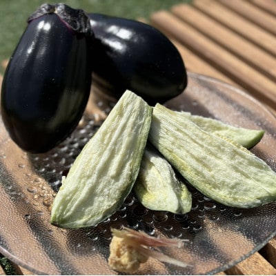 水茄子(生)5個・水茄子糠漬け(5個)セット【配送不可地域：離島・北海道・沖縄県】