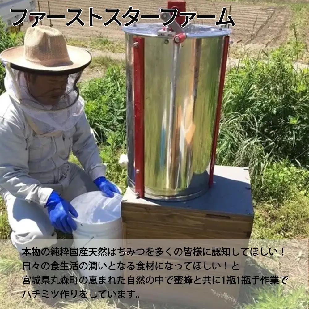 丸森町産純粋 生はちみつ「心」140g×3個【13102】