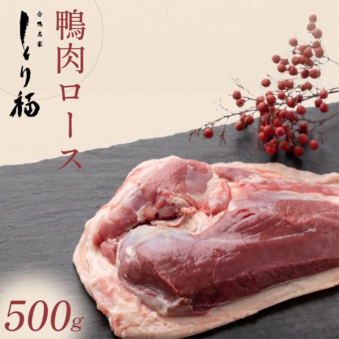 【 合鴨専門店 国産ブランド】鴨肉 鴨ロース ブロック 500g   ロース
