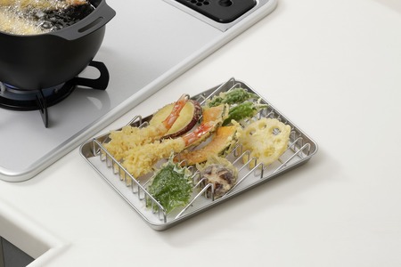 EM-108 燕三 油が切れやすい波型あみ & トレーセット