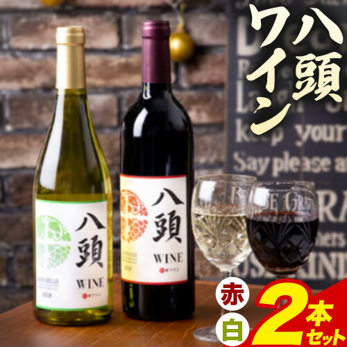 【ふるさと納税】ワイン 八頭ワイン 甲斐ノワール 赤 モンドブリエ 白 各750ml 2本セット 飲み比べ 田中ぶどう園《90日以内に出荷予定(土日祝除く)》鳥取県 八頭町 送料無料 酒 ワイン 赤ワイン 白ワイン セット お酒 お取り寄せ