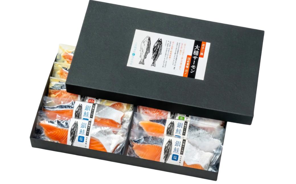 【12ヶ月定期便】岩手大槌サーモン 銀鮭切身 詰合せ (10切入) 