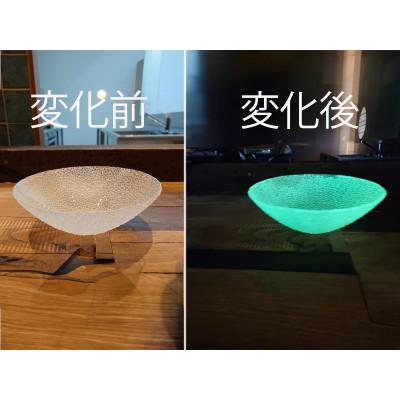 ふるさと納税 多治見市 【暗闇に輝く、卓上の新たな魔法】ルミナスシリーズ ボウル (大) グリーン