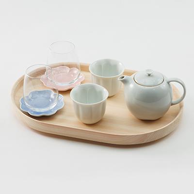 ふるさと納税 津山市 ヒノキのラウンドトレイS　TSUYAMA FURNITURE |  | 01