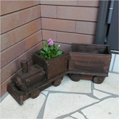 ふるさと納税 小牧市 汽車&貨車プランター2両セット ガーデニング雑貨[161P10] |  | 01