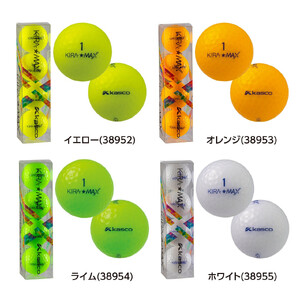 ゴルフボール  KIRA MAX 12球入 1ダース【カラー：ライム】  ゴルフ キャスコ kasco