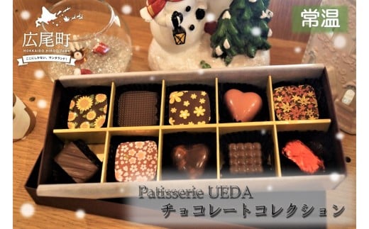 Patisserie UEDA チョコレートコレクション(10個入)【お菓子　クリスマス　バレンタイン　北海道　広尾町　十勝】(AR0001)