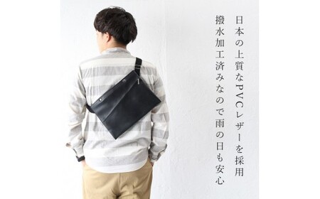 上質で上品でシンプルなショルダーバッグ「saco」（マスタード） No.246-03