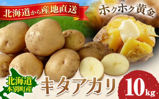 北海道 十勝 本別町産じゃがいも キタアカリ 10kg 高橋賢三 《2026年10月上旬-11月上旬頃出荷》 北海道 本別町 十勝 産地直送 じゃがいも きたあかり キタアカリ 野菜 ほくほく
