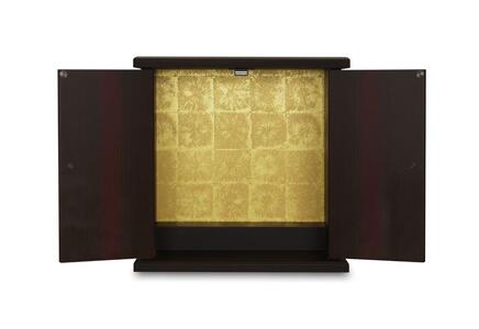 タツクラフト 紀州塗り ミニ仏壇 小 黒柿 木目 【Tk282】