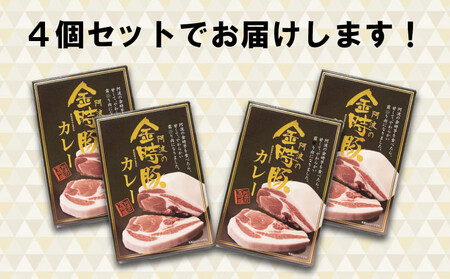 金時豚 カレー 4箱 (220g×4) 豚肉 レトルト【 カレー 】 