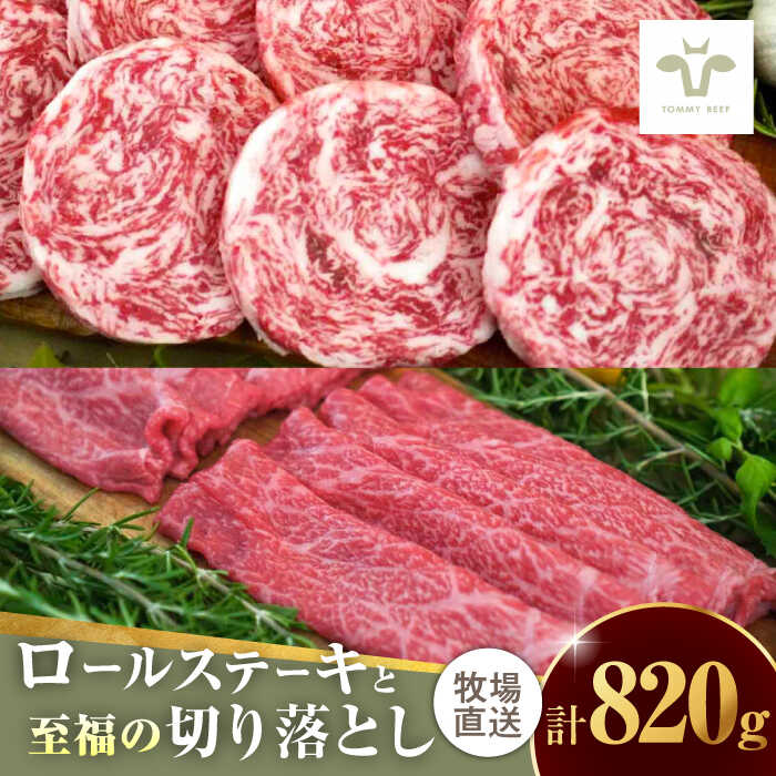 【ふるさと納税】【家計お助け返礼品】ミルフィーユロールステーキ4個と至福の切り落とし500g / 国産和牛 牛肉 / 佐賀県 / 有限会社佐賀セントラル牧場 [41ASAA104]