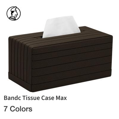 ふるさと納税 奥州市 暮らしを彩る道具 バンドシー ティッシュケース Max ダークブラウン [AR115]