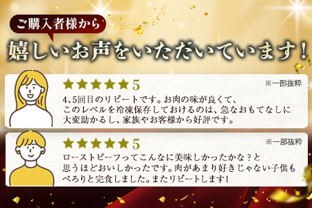 【定期便】6回定期便 宮崎県産 大人気！椎葉牛 ローストビーフブロック 200g（100g×2P）×6回 計1.2kg［送料無料 定期便 椎葉 ローストビーフブロック ローストビーフ ブロック 国産牛