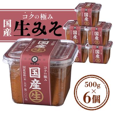 ふるさと納税 飯田市 国産生みそコクの極み　500g×6個