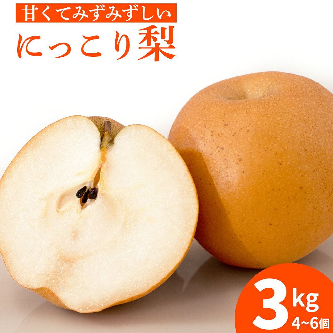 【ふるさと納税】にっこり 約3kg 4〜6個 梨 茨城県オリジナルブランド品種 2026年発送 完熟 フルーツ 果物 産地直送 糖度 高い 梨 茨城 人気