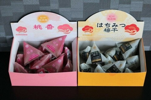 【ふるさと納税】紀州南高梅 はちみつ梅干＆桃の梅干（テトラピロー）各12個入り【US11】 | 和歌山 南高梅 梅 うめ ウメ 梅干し 梅干 お取り寄せグルメ ご飯のお供 ご飯の友 ごはんのおとも ご飯のおとも ごはんのお供 漬け物 おつまみ 酒のつまみ