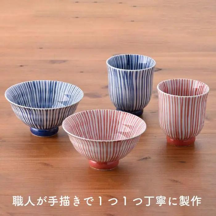 【波佐見焼】刷毛十草むつみ 茶碗 湯呑み セット 食器 皿 【洸琳窯】 [GE04]  波佐見焼