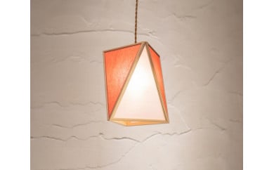 【照明／国産檜】ペンダントライト『彩 sai』 白×緋　AP837-Ｃ