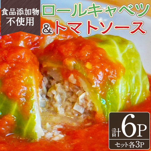 No.1314-C 素材にこだわったロールキャベツ・トマトソース(各3袋セット) ロールキャベツ トマトソース 惣菜 添加物不使用 簡単調理 湯煎 冷凍 数量限定【常日頃、】