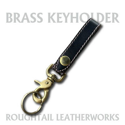 【ふるさと納税】ラフテール【真鍮キーホルダー】ブラック×ピンク　AC-KH-BR-BKPK【1639859】