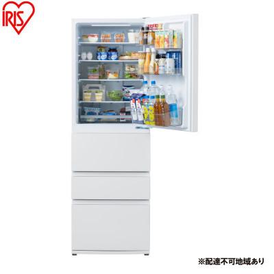 ふるさと納税 大河原町 冷凍冷蔵庫 371L ホワイト　アイリスオーヤマ　ファン式[53752982]
