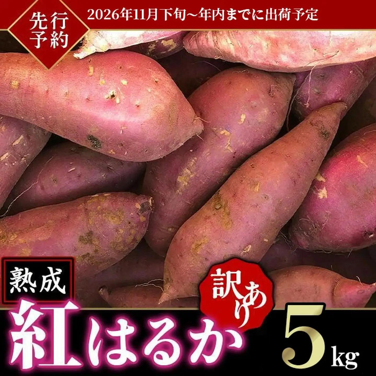 さつまいも 熟成 紅はるか 5kg 訳あり サツマイモ【年内出荷】