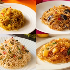 ビーフン  (8食入) & はるさめ (8食入)  ダブルオールスターセット | 兵庫県 丹波篠山市 即席ビーフン 春雨 調理済 常備食 個包装 詰め合わせ レトルト ケンミン食品 けんみん食品 BH