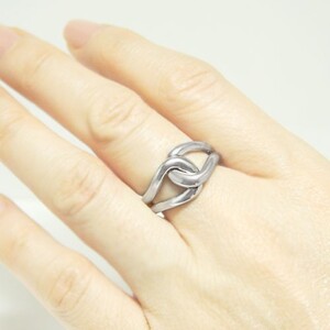 PT900「総無垢仕上げ」地金チェーンリング【 33666-1】