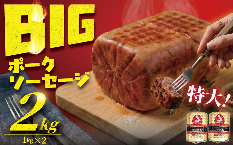 
                  ソーセージ 2kg 1kg × 2 ポークソーセージ  ウインナー ウィンナー  そーせーじ うぃんなー 加工 食品 弁当 おかず スライス バーベキュー ソーセージステーキ ソーセージカツ サラダ 人気 大容量 サガミハム エア・ウォーターアグリ＆フーズ株式会社 湘南 神奈川 藤沢
                