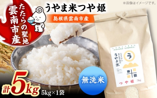 【令和8年産 新米 先行予約】つや姫 無洗米 5kg うやま米 吉田町宇山地区産 米 お米 白米 精米 むせんまい 新米つや姫 無洗米5kg 5キロ [AIDB092-r8]