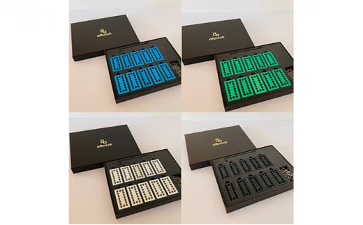 [№5720-7029]0138町工場職人がつくる､アルミ製ブロック10ピース グリーン5＋シルバー5