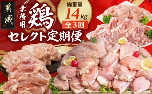 
                  【☆セレクト定期便☆】【業務用】鶏定期便(3ヶ月)2月・4月・6月お届け≪2027年お届け≫〔S-008-T3-2027〕_(都城市) 宮崎県 若鶏 もも むね 1枚肉 カット無
                