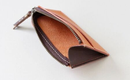 tanikoオリジナル 小銭入れ（焦茶）《厚真町》【Taniko leather】[AXAP023]