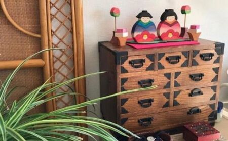 ひな祭り 椿びな もうせん用フェルト付・台座用葉2枚付 ひな人形 ひな飾り