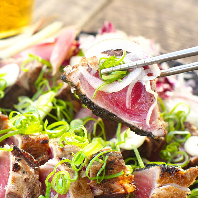 【ふるさと納税】 黄金藁焼一本釣り戻り鰹タタキ1kgとじゃばらポンズ100mlのセット ( 鰹 かつお カツオ タタキ たたき かつおのたたき カツオのたたき )