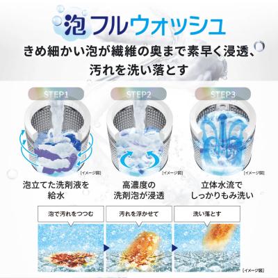 ふるさと納税 京都市 【AQUA】全自動洗濯機 泡フルウォッシュ洗浄&洗剤自動投入機能搭載! 8kg|家電 人気ブランド |  | 02