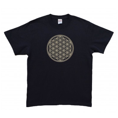 Tシャツ フラワー・オブ・ライフ 姫川薬石 ネイビー (半袖 150サイズ)【1618263】